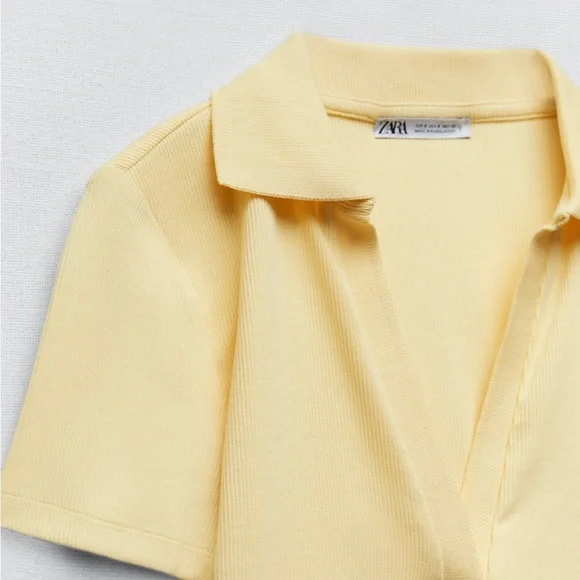Zara - Polo Crop Top - Picture 6 of 6